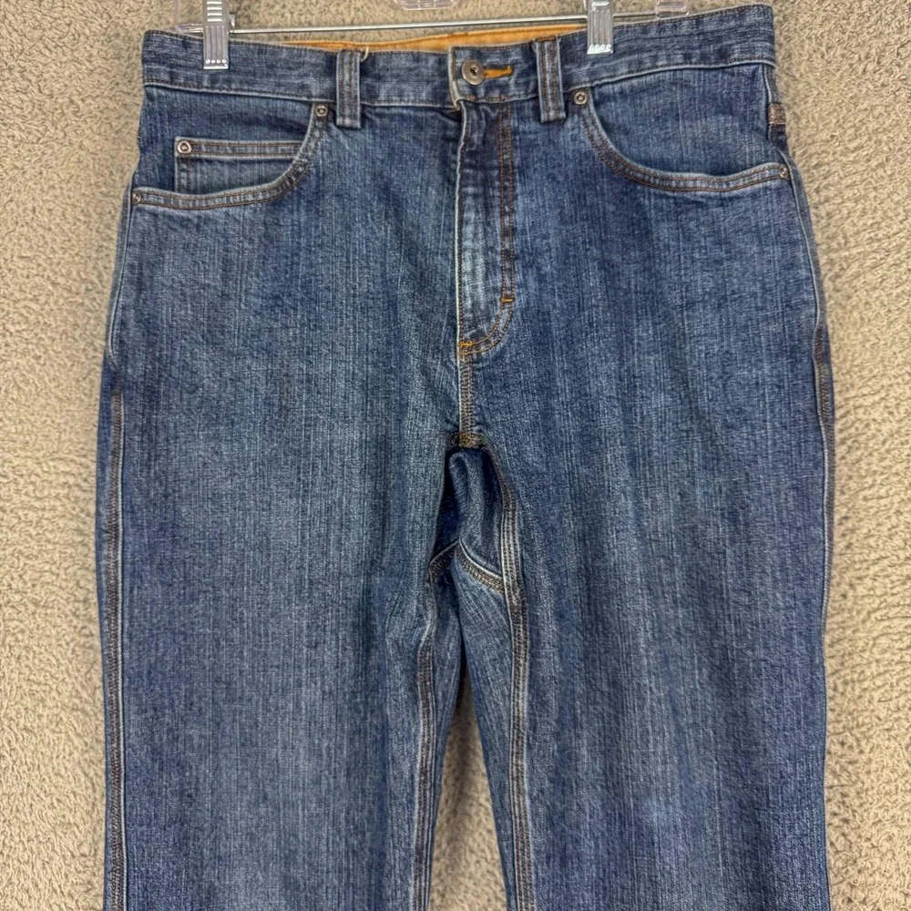 Duluth Trading‎ Co Jeans Mens 32x29 Blue Flex Ballroom Relaxed Straight Denim